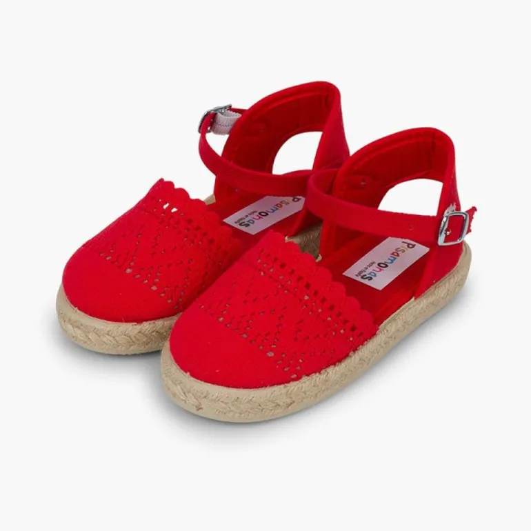 Menina Pisamonas Alpargata Croche Para Meninas Com Fivela