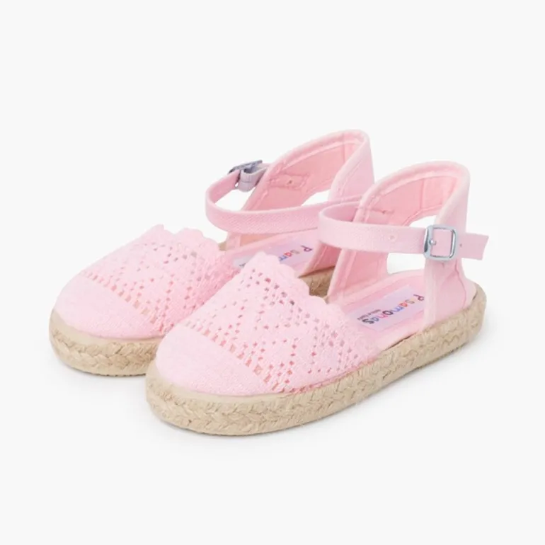 Menina Pisamonas Alpargata Croche Para Meninas Com Fivela