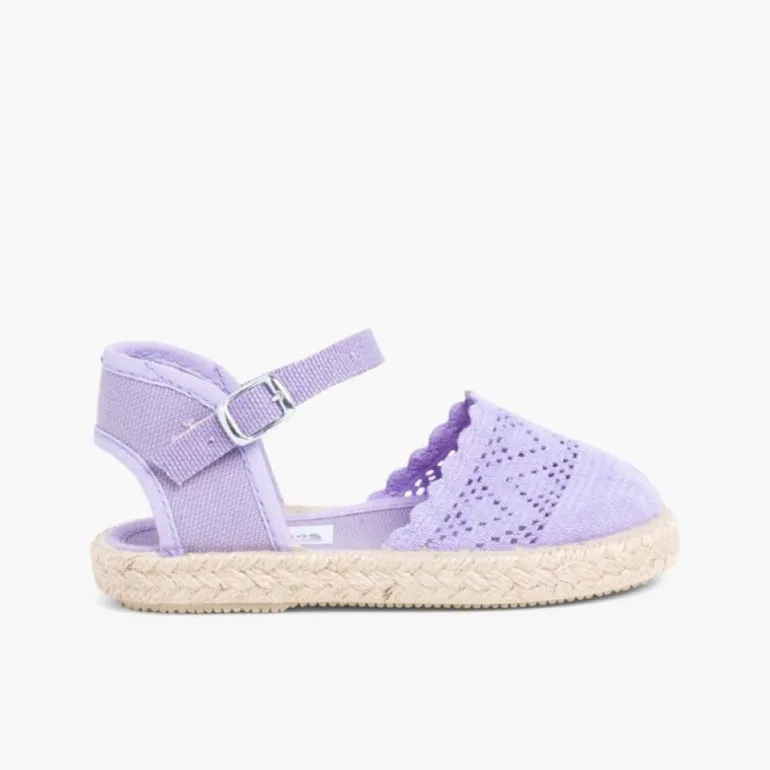 Menina Pisamonas Alpargata Croche Para Meninas Com Fivela