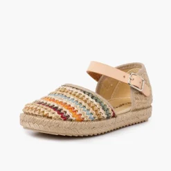 Menina Pisamonas Alpargatas Menina Rafia Multicolor
