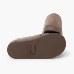 Menina Pisamonas Bluchers Camurca Atacadores Menino Sola Fina