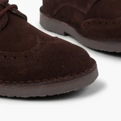 Menino Pisamonas Bluchers Camurca Picotados Para Festa Menino
