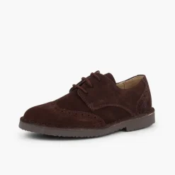 Menino Pisamonas Bluchers Camurca Picotados Para Festa Menino