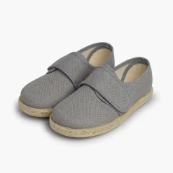Menino Pisamonas Bluchers Linho Fecho Tiras Aderentes
