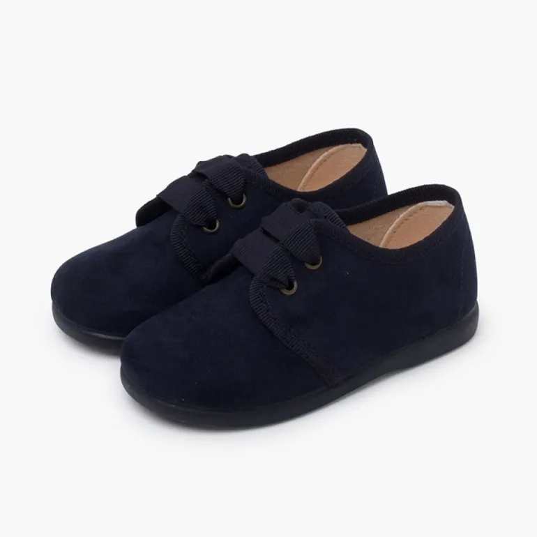 Menina Pisamonas Bluchers Tipo Camurca Atacador Gorgorao
