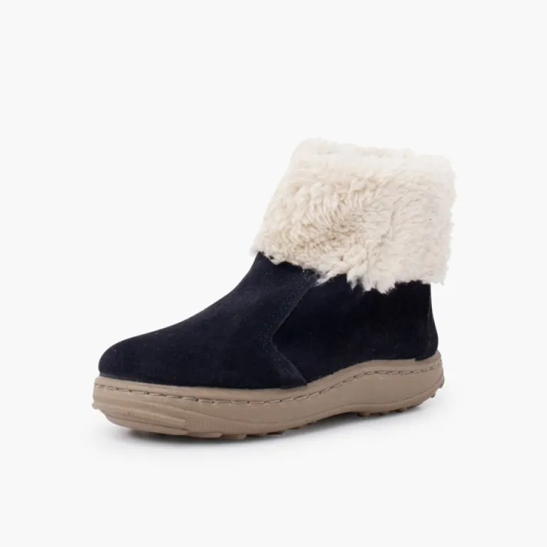 Menino Pisamonas Bota Sola Sport Fecho-Eclair E Pelo