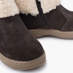 Menino Pisamonas Bota Sola Sport Fecho-Eclair E Pelo
