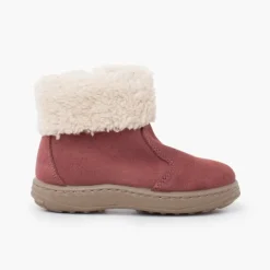Menino Pisamonas Bota Sola Sport Fecho-Eclair E Pelo