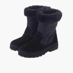 Menina Pisamonas Botas Acolchoadas Rebordo Pelinho