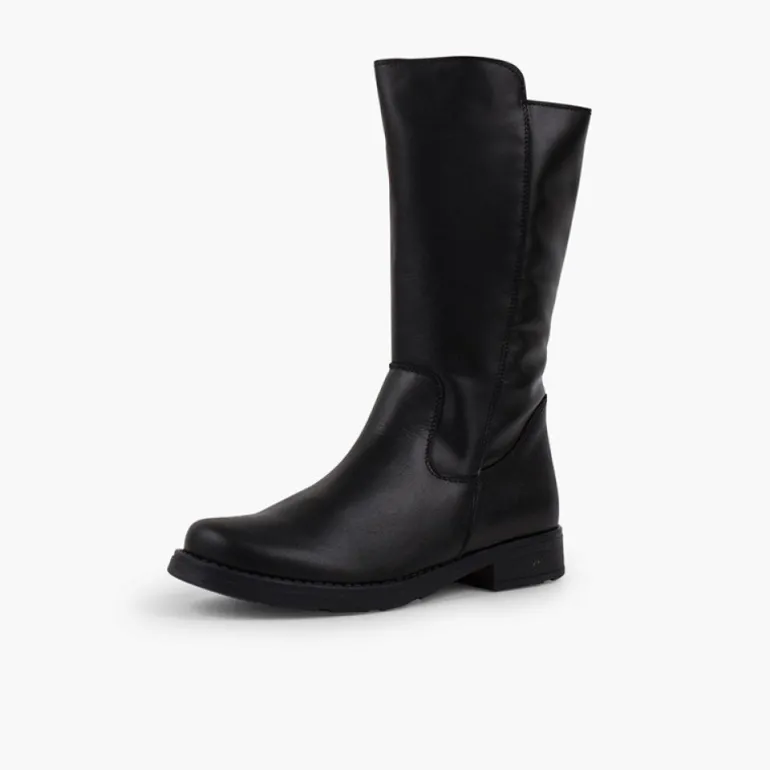 Menina Pisamonas Botas Altas Pele Menina E Mulher Cano Largo