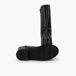 Menina Pisamonas Botas Altas Pele Menina E Mulher Cano Largo