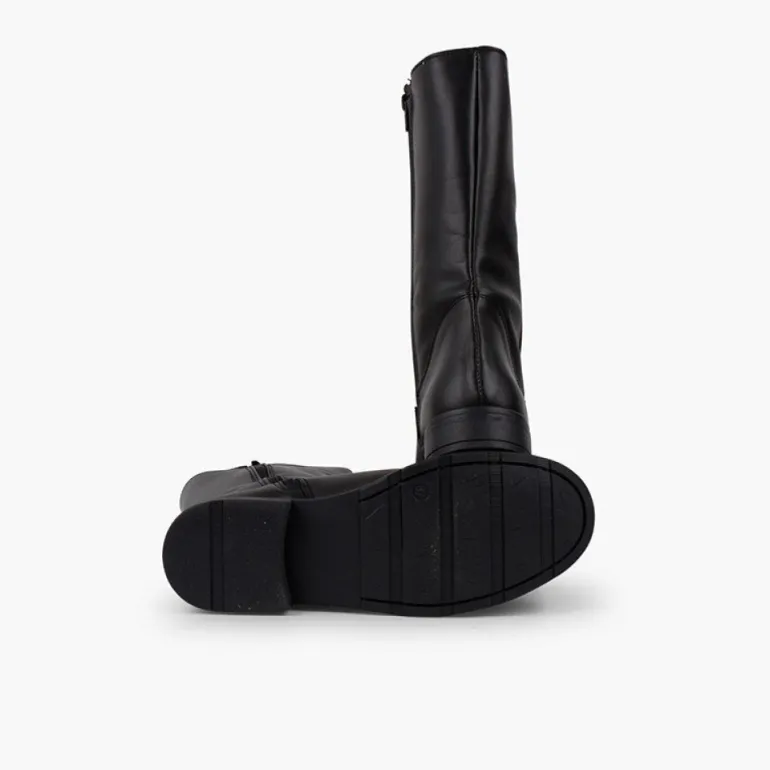 Menina Pisamonas Botas Altas Pele Menina E Mulher Cano Largo