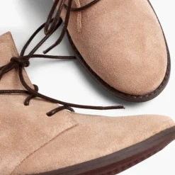 Menina Pisamonas Botas Camurca Atacadores Encerados
