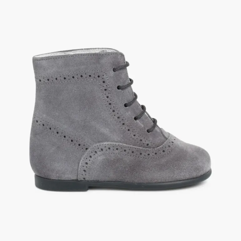 Menino Pisamonas Botas Camurca Atacadores