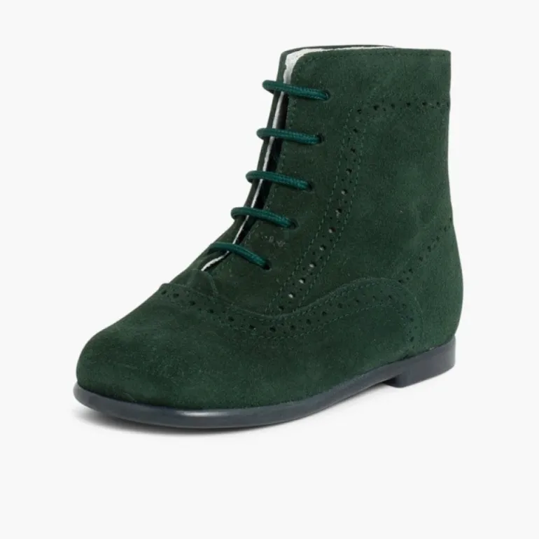 Menino Pisamonas Botas Camurca Atacadores