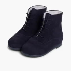 Menino Pisamonas Botas Camurca Atacadores