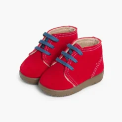 Menina Pisamonas Botas Camurca Criancas Atacadores Intercambiaveis