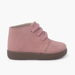 Menina Pisamonas Botas Camurca Criancas Atacadores Intercambiaveis