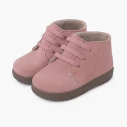 Menina Pisamonas Botas Camurca Criancas Atacadores Intercambiaveis