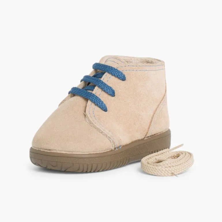 Menina Pisamonas Botas Camurca Criancas Atacadores Intercambiaveis