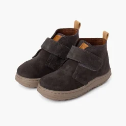 Menino Pisamonas Botas Camurca Criancas Sola Sport Tira Aderente