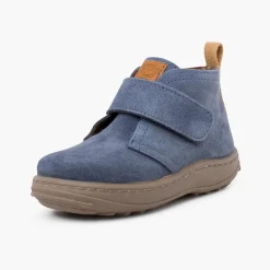 Menino Pisamonas Botas Camurca Criancas Sola Sport Tira Aderente