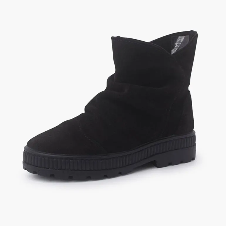 Menina Pisamonas Botas Camurca Efeito Enrugado