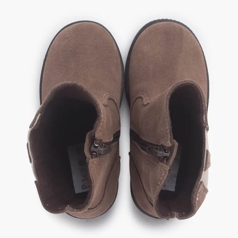 Menina Pisamonas Botas Camurca Elastico Coelho