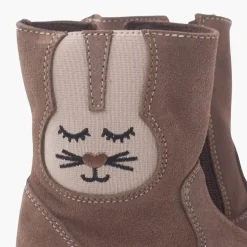 Menina Pisamonas Botas Camurca Elastico Coelho