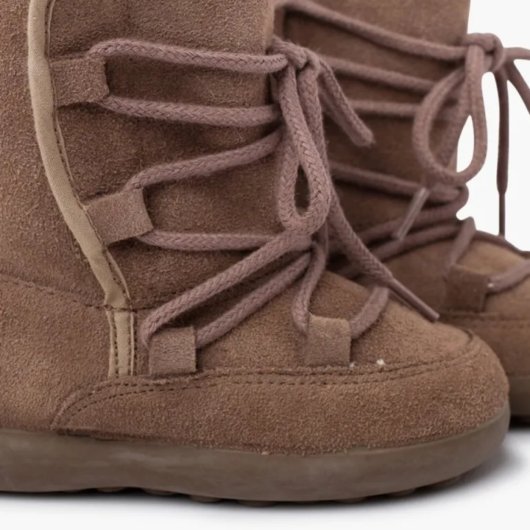 Menina Pisamonas Botas Cano Felpudo Fecho Aderente