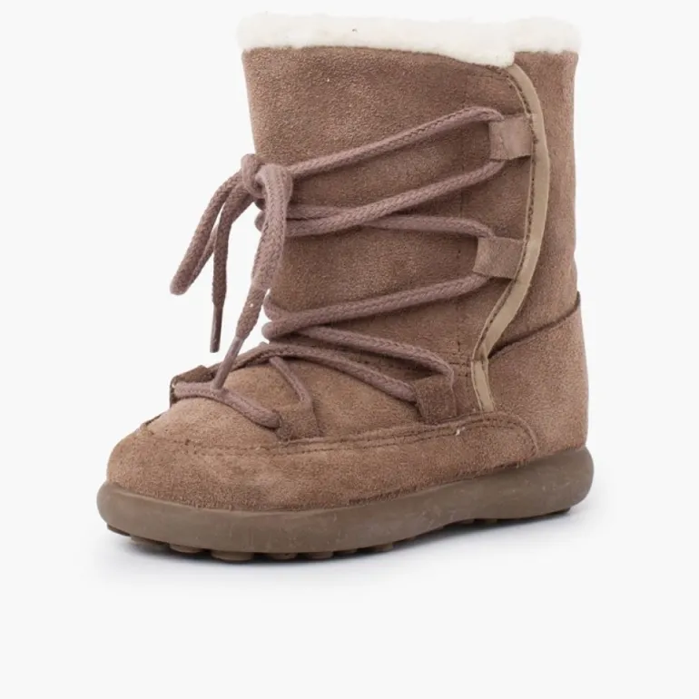 Menina Pisamonas Botas Cano Felpudo Fecho Aderente