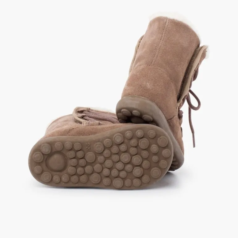 Menina Pisamonas Botas Cano Felpudo Fecho Aderente