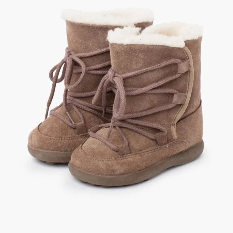 Menina Pisamonas Botas Cano Felpudo Fecho Aderente
