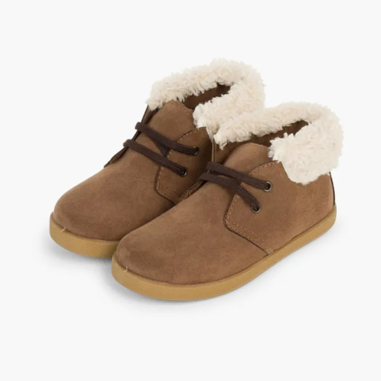 Menino Pisamonas Botas Crianca Rebordo Tipo Pelo