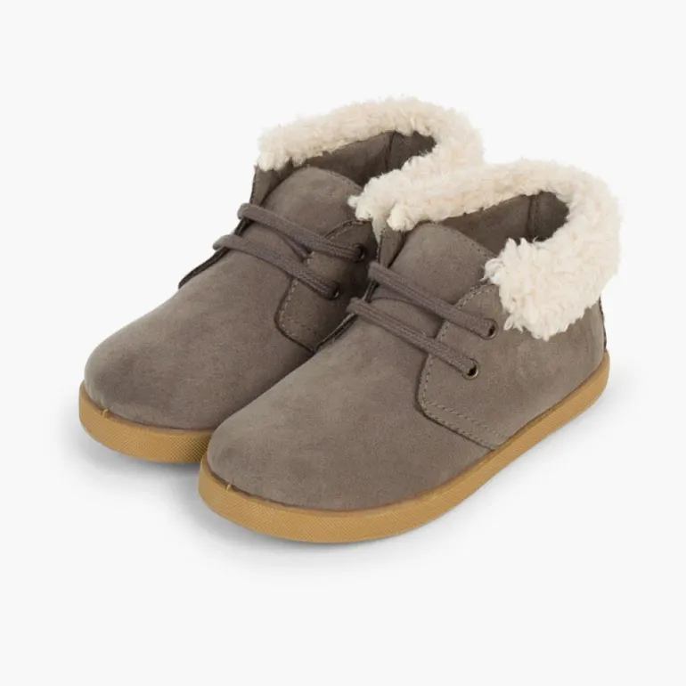 Menino Pisamonas Botas Crianca Rebordo Tipo Pelo