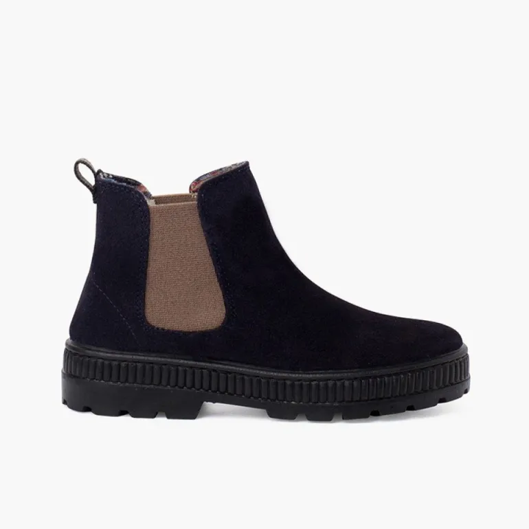 Menina Pisamonas Botas Crianca Sola Track Com Elastico