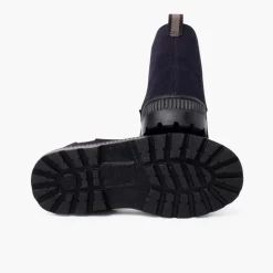 Menina Pisamonas Botas Crianca Sola Track Com Elastico