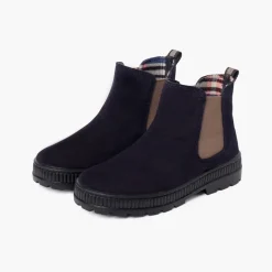 Menina Pisamonas Botas Crianca Sola Track Com Elastico