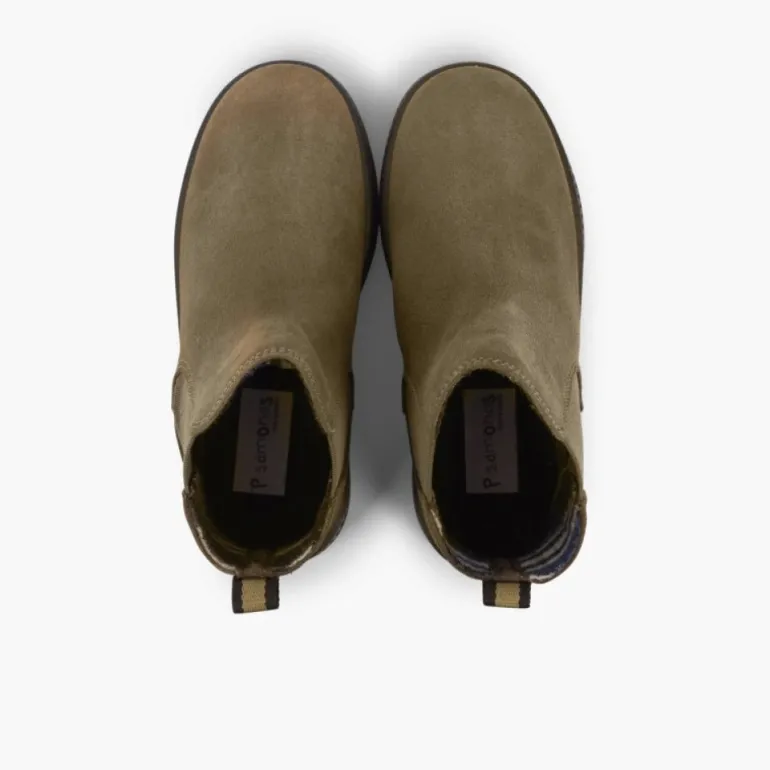 Menina Pisamonas Botas Crianca Sola Track Com Elastico