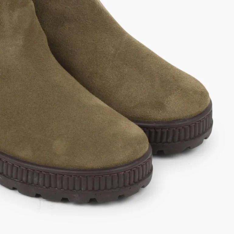 Menina Pisamonas Botas Crianca Sola Track Com Elastico