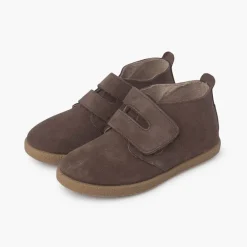 Menino Pisamonas Botas Crianca Tira Larga Aderente Camurca