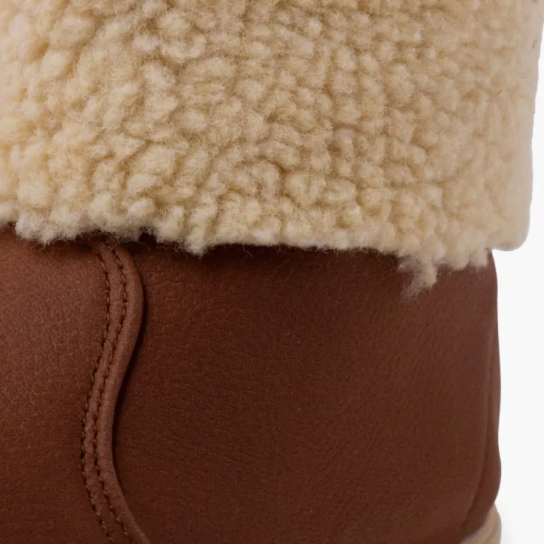 Menina Pisamonas Botas Cuero Vegano Cremallera