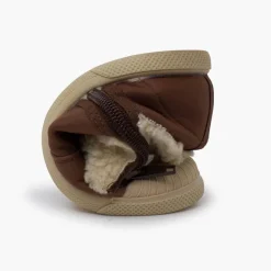 Menina Pisamonas Botas Cuero Vegano Cremallera