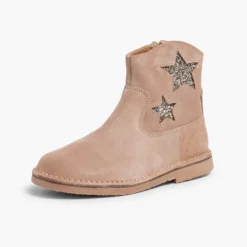 Menina Pisamonas Botas Estrelas Menina E Mulher Com Fecho-Eclair