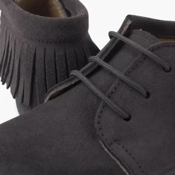 Menina Pisamonas Botas Franjas Atacadores Primeiros Passos