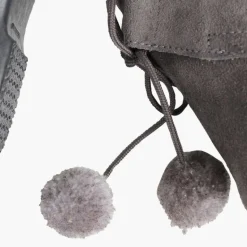 Menina Pisamonas Botas Infantis Com Pompons