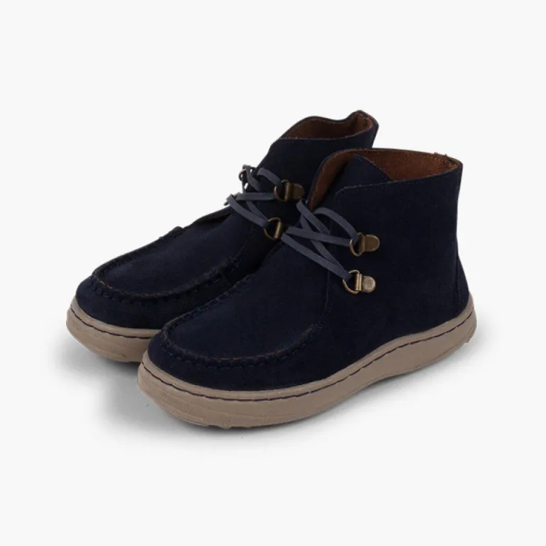 Menino Pisamonas Botas Kiowa Atacadores Sola Antiderrapante