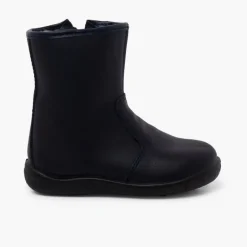 Menina Pisamonas Botas Lisas Pele Lavavel Criancas