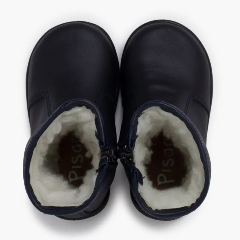 Menina Pisamonas Botas Lisas Pele Lavavel Criancas