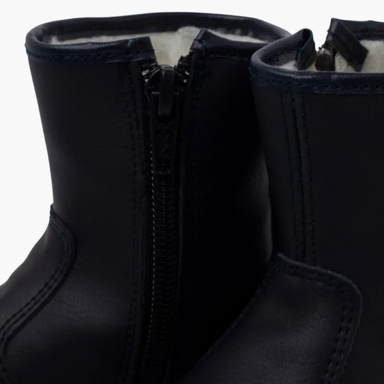 Menina Pisamonas Botas Lisas Pele Lavavel Criancas